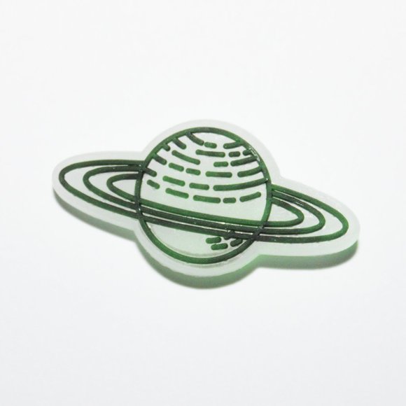 CROCS Accessories - Glow in the Dark Planet Croc Charm